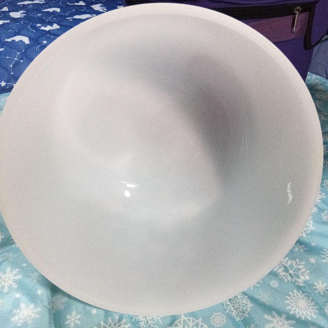 クリスタルボウル ホワイト シンキングボウル*大きめ【３３cm】自宅保管品