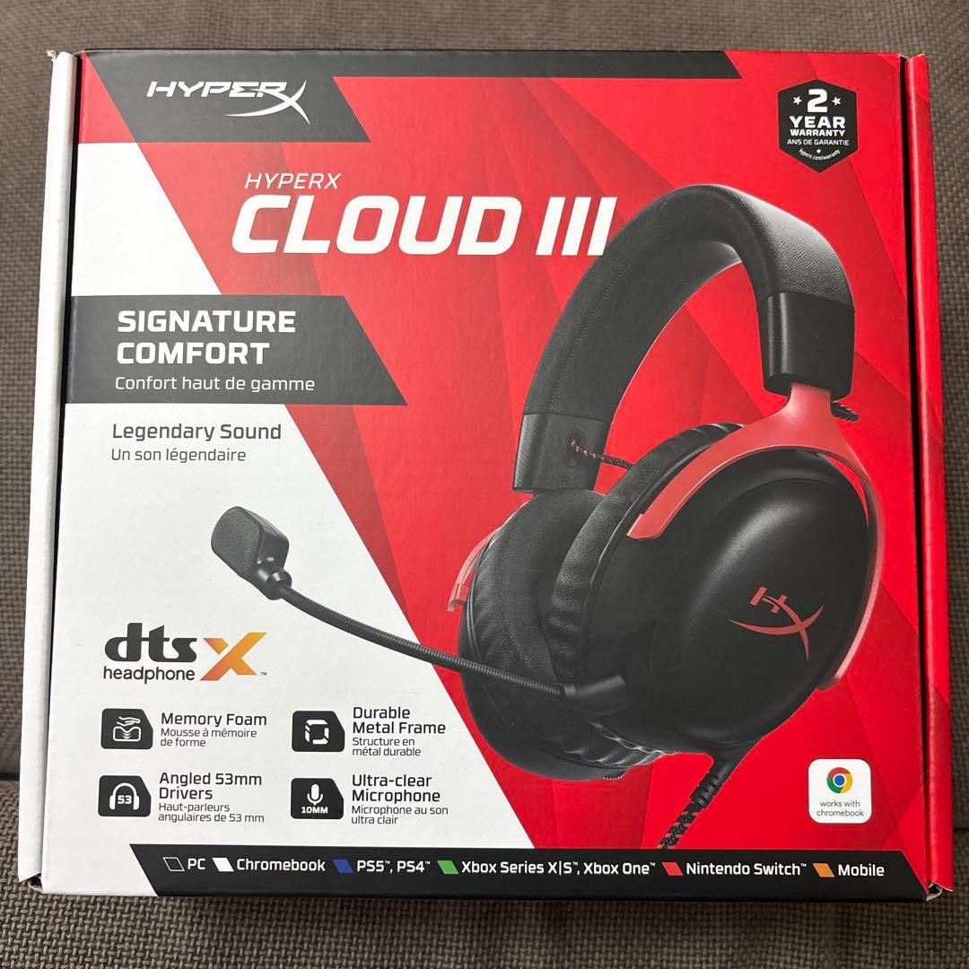 新品・未開封　HyperX Cloud III ゲーミングヘッドセット