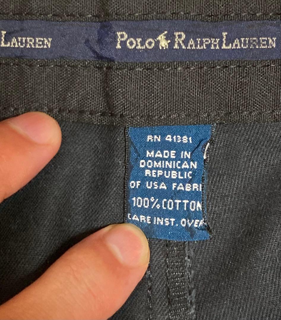 Polo Ralph Lauren 2タックチノ ブラック W42 アンドリュー