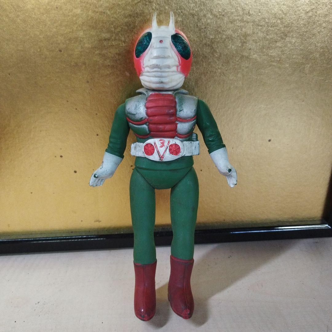 仮面ライダー ソフビ　パチ　v3レトロ　貴重　コレクター