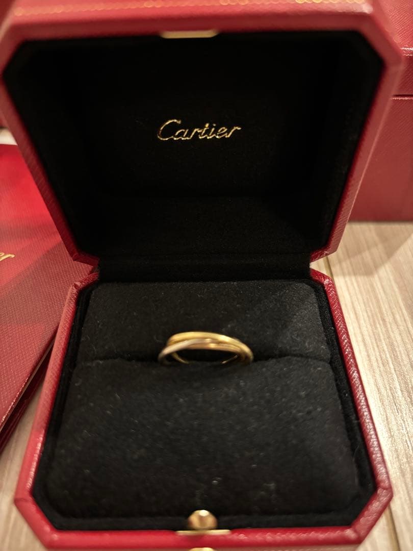★箱、保証書あり★Cartier トリニティリング廃盤XS 50
