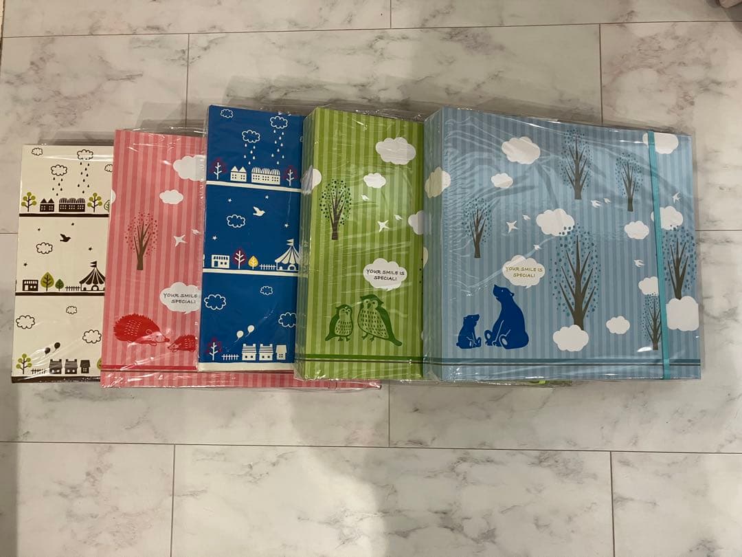 大容量アルバム(600枚収納)5冊セット