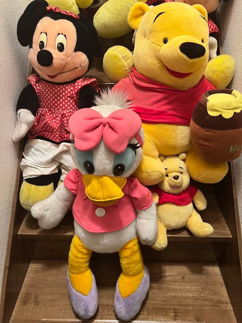 平成レトロ　ディズニー　ぬいぐるみ　ミッキー　ミニー　ドナルド　デイジー　大きい
