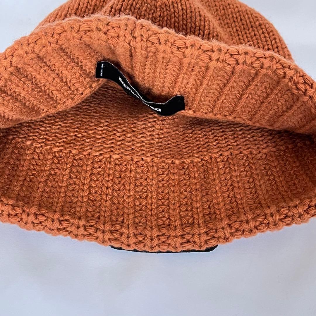 【未使用】DSQUARED2 ニット帽 オレンジ ウール