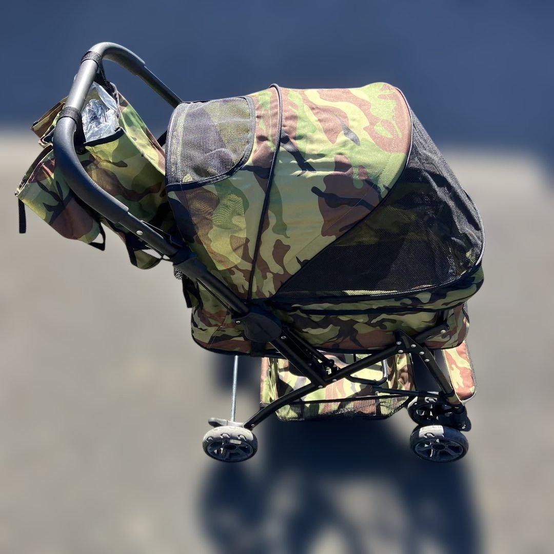[廃版品] ピッコロカーネ ペットカート PRIMO プリモ 迷彩柄 対面式
