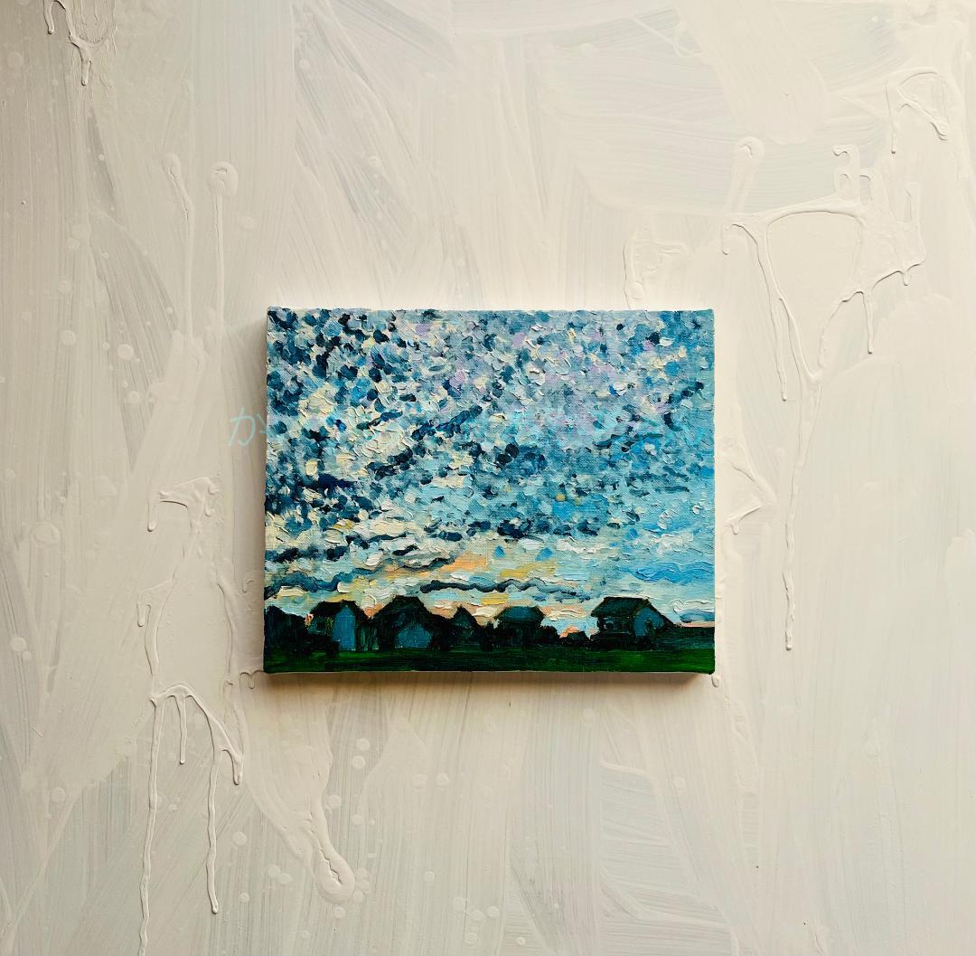 22×27㎝「夏の終わりの朝３」油彩・原画・F3