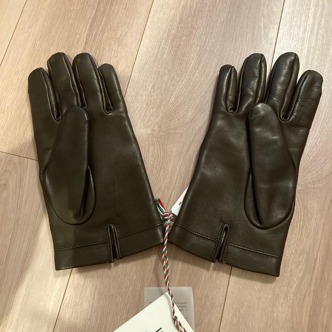 レザーグローブ　ダークブラウン　イタリア製