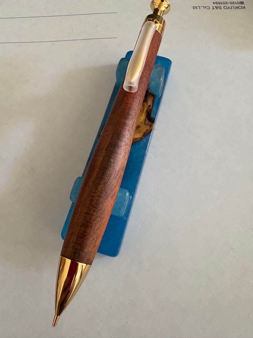 こぶた工房　サイアミーズローズウッド極上マイクロカーリー　シャープペンシル