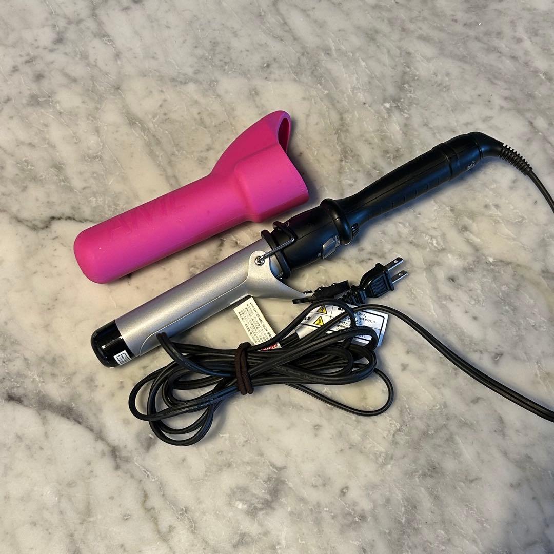 AIVILカールヘアアイロン ダイヤル式 温度調整可能