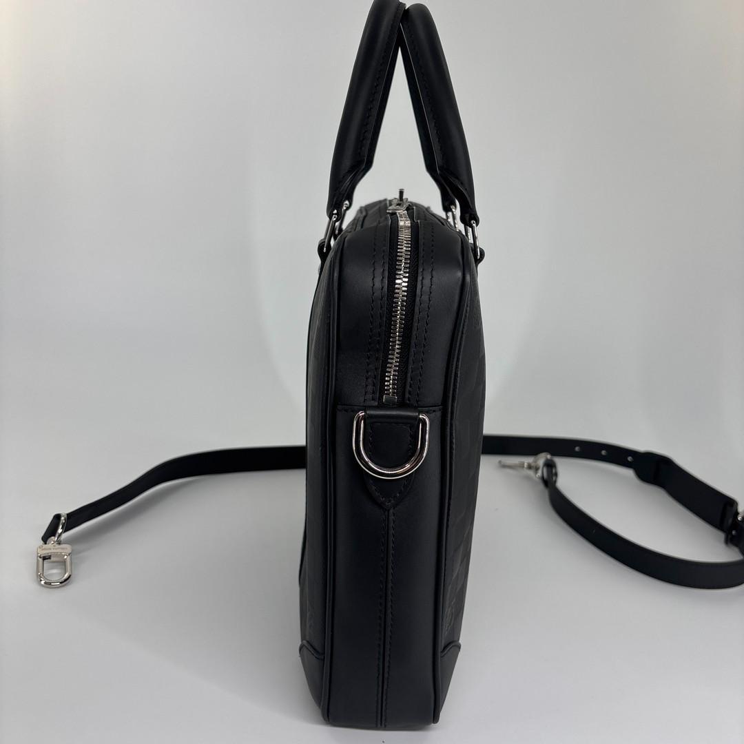 未使用 ルイヴィトン PDV ビジネスバッグ ダミエアンフィニ ブラック メンズ