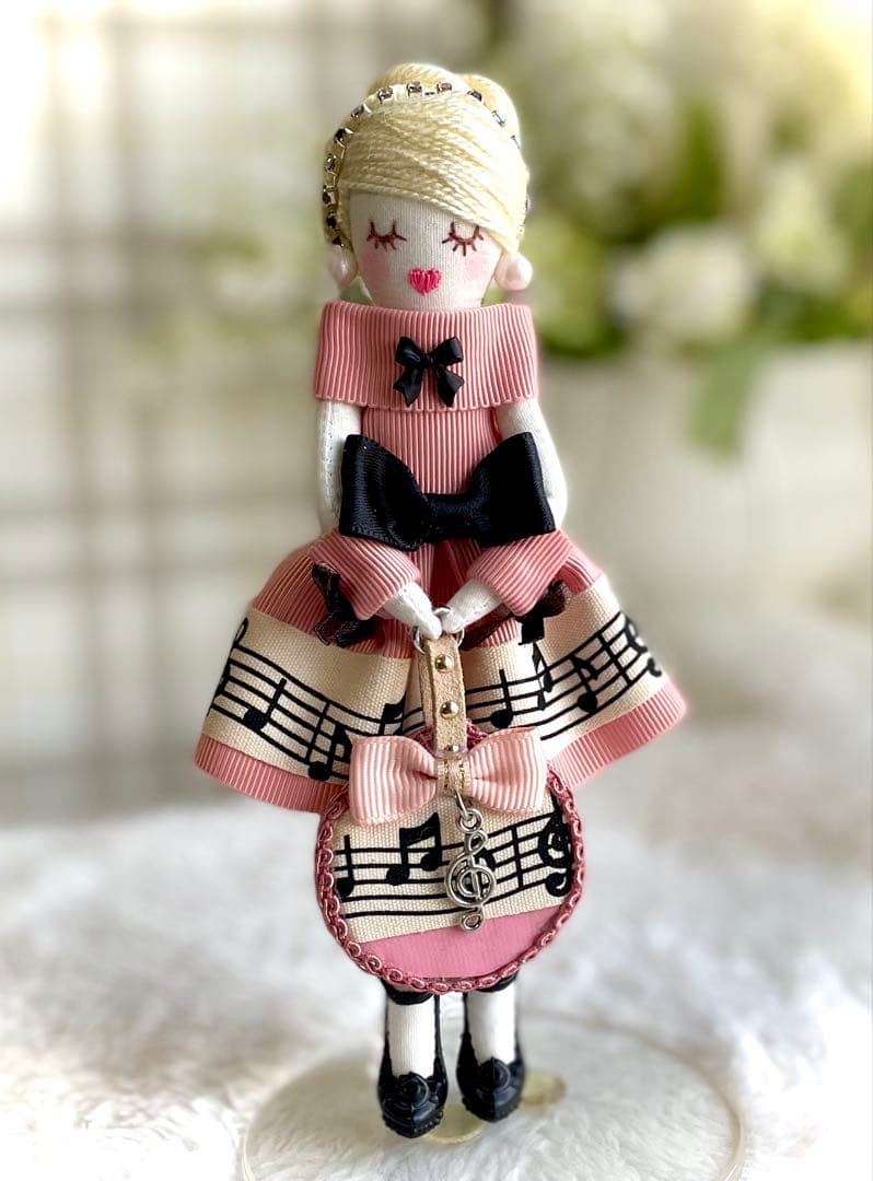 ラベンダーカラー❤️親子コーデ❤️ハンドメイド♡ドールチャーム