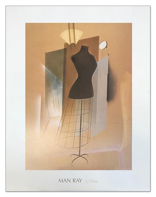 額装済/La voliere 1919/マン レイ/インテリア/アートポスター