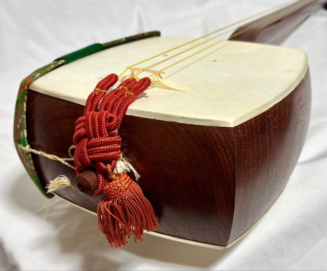 三味線セット 細棹 三つ折り棹 バチ