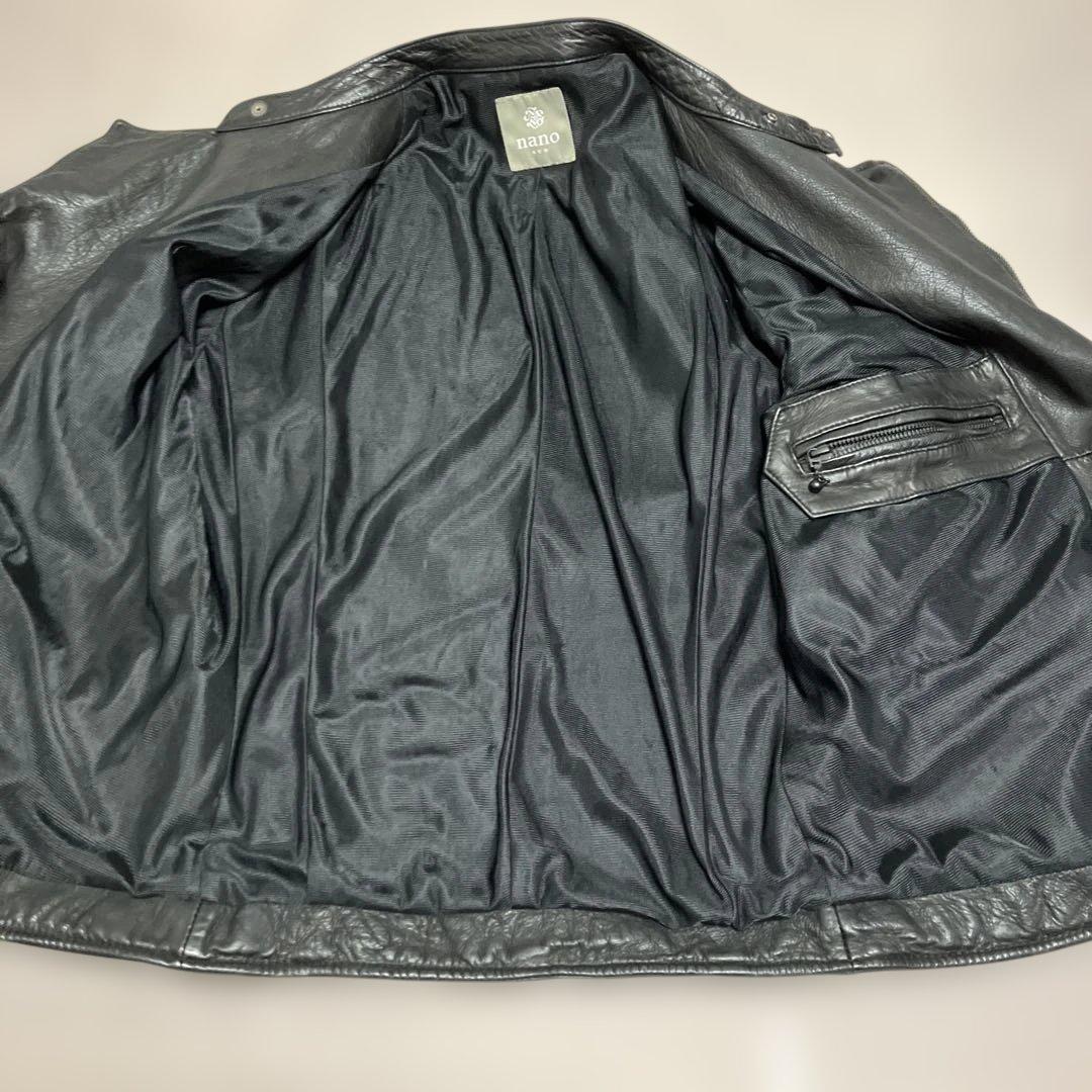 Nano Universe セミダブルライダース　シープスキン　M