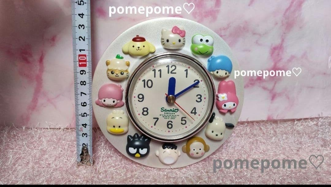 サンリオ キャラクター大集合♡置時計♡ハローキティ＆１１キャラクター♡【新品♪】