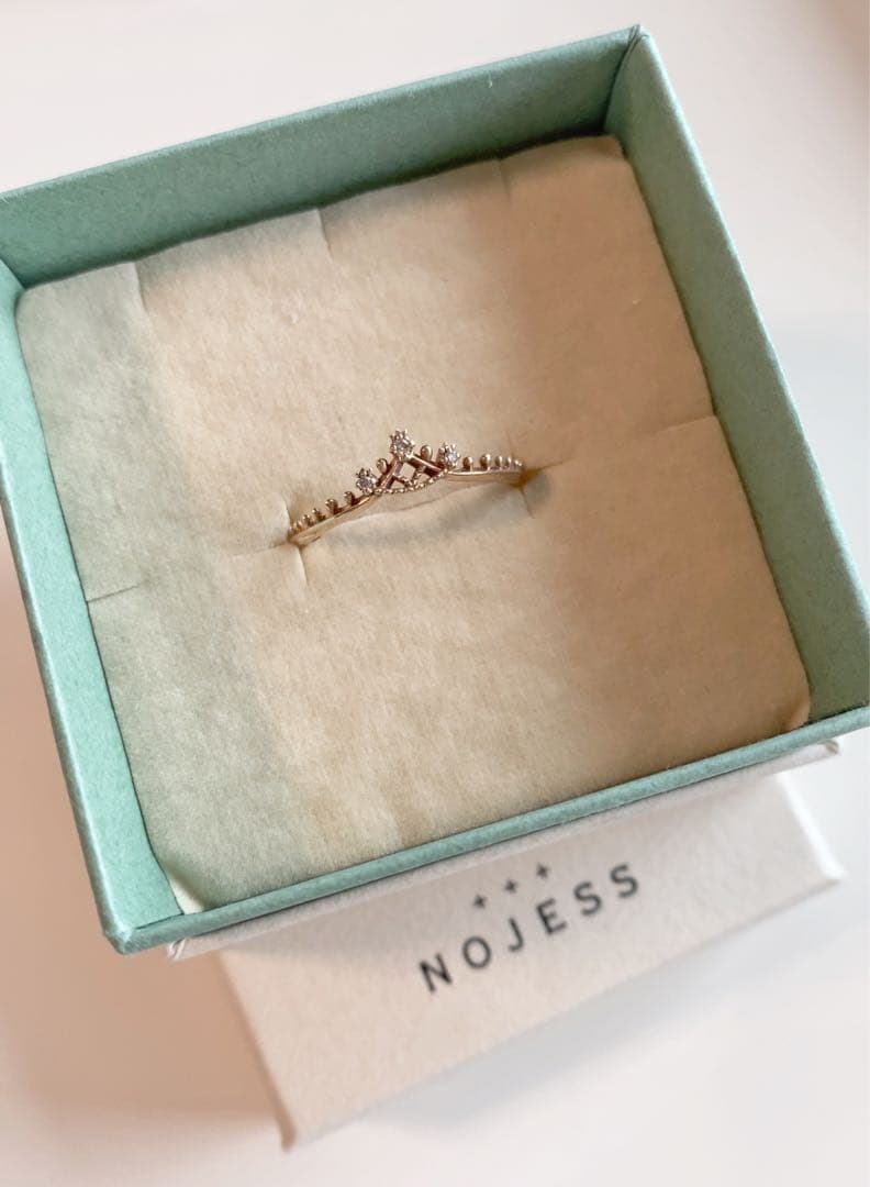 ちえ ‪✿ ノジェス k10 YG ダイヤモンド リング すずらん