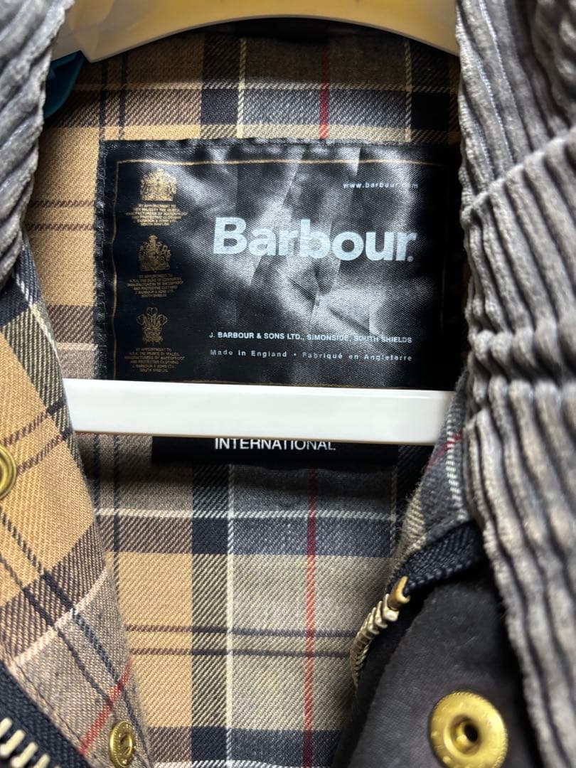 希少BarbourINTERNATIONAL3ワラントEnglandベルスタッフ