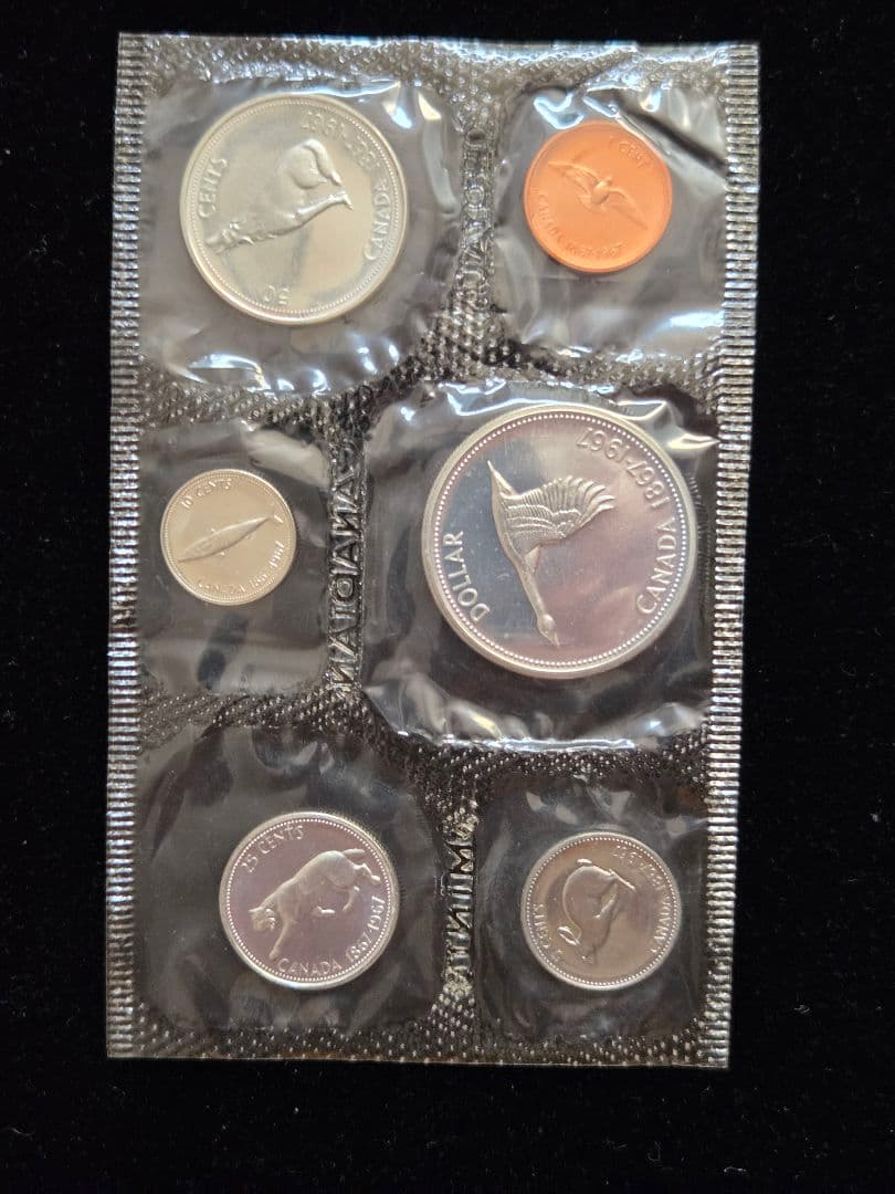 (プルーフライク) カナダ連邦　建国100周年記念　セット　1967