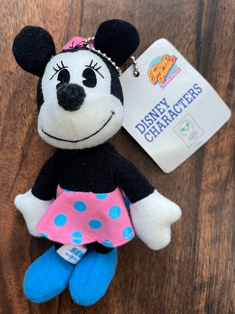 非売品　SEGA ミニーマウス　タグ付き　ぬいぐるみ　キーホルダー