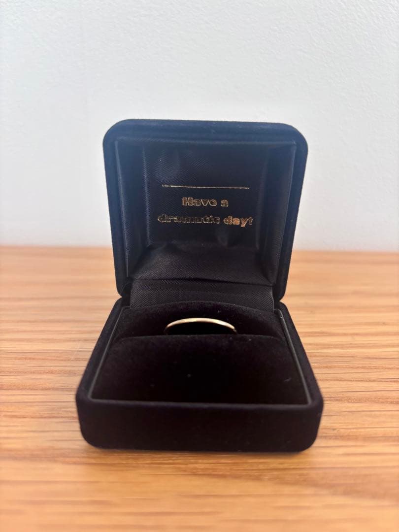 K18 極細リング #13 ゴールド 刻印あり