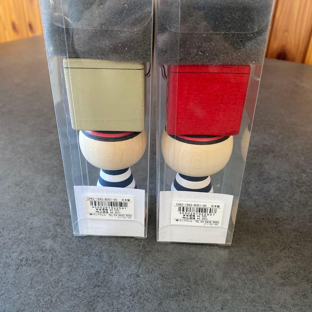 COOKIES&CHUMSアートこけしセット& ブービーバードこけし３点セット