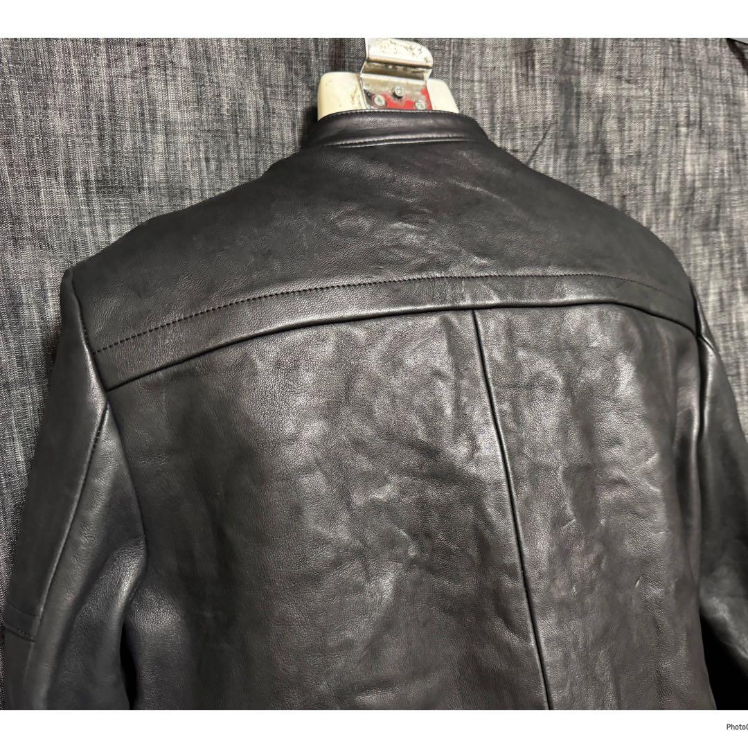 Wizzard ウィザード　肉厚 羊革　シープスキン　シングルライダース　3 黒