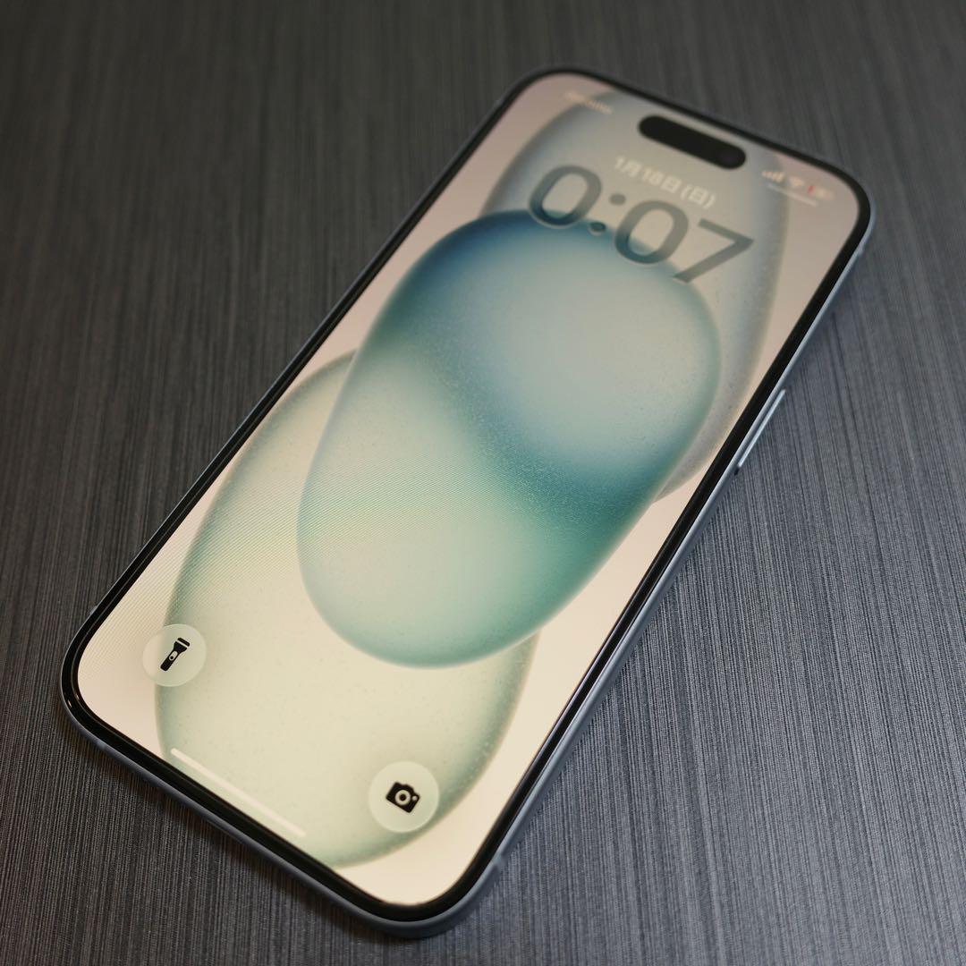 Apple iPhone 15 256GB SIMフリー ブルー 最大容量99%