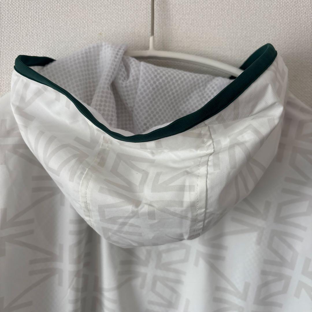 Admiral フード付きジャケット ホワイト/グリーン