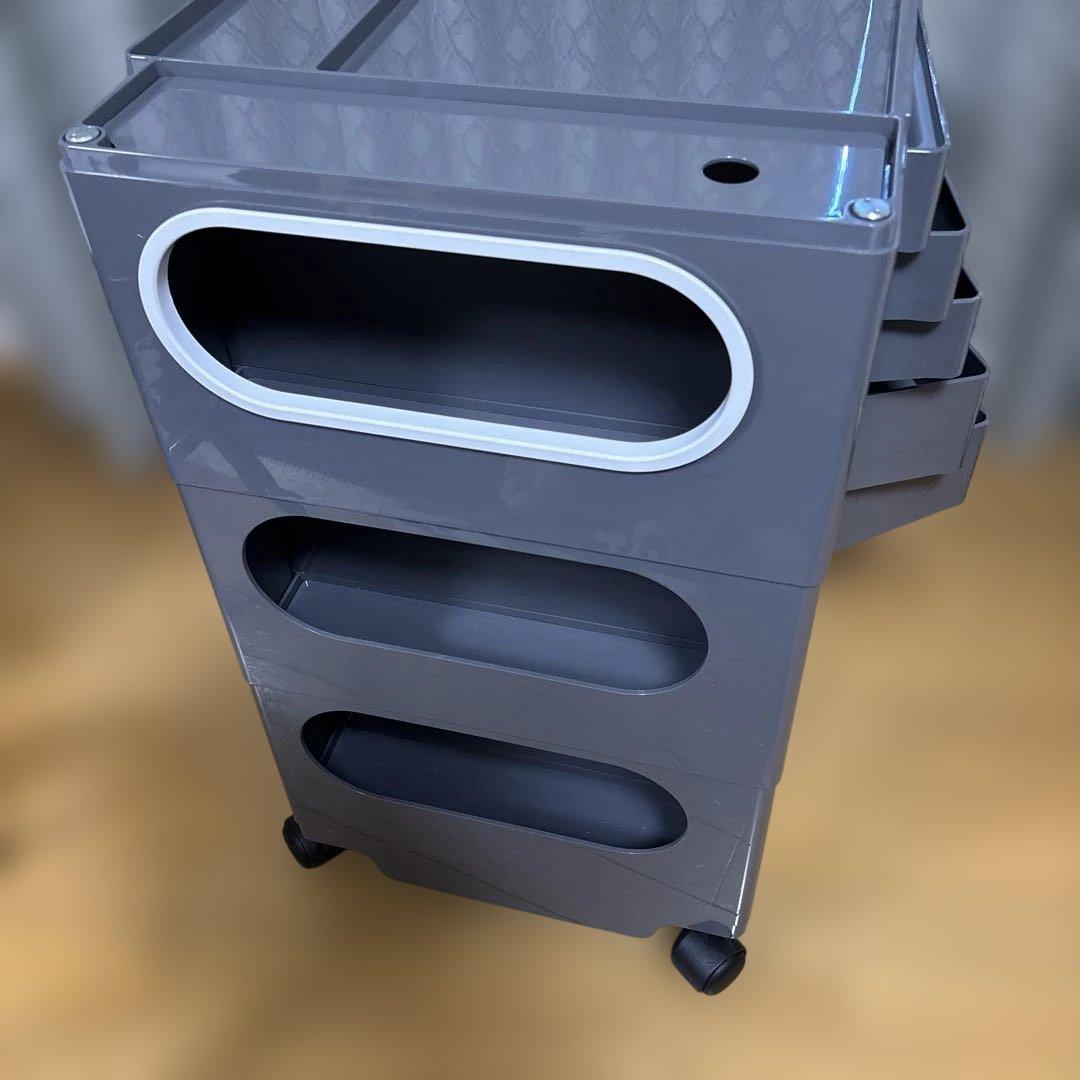 サニカー付き BOBY WAGON 3段5トレイ / トルネードグレー