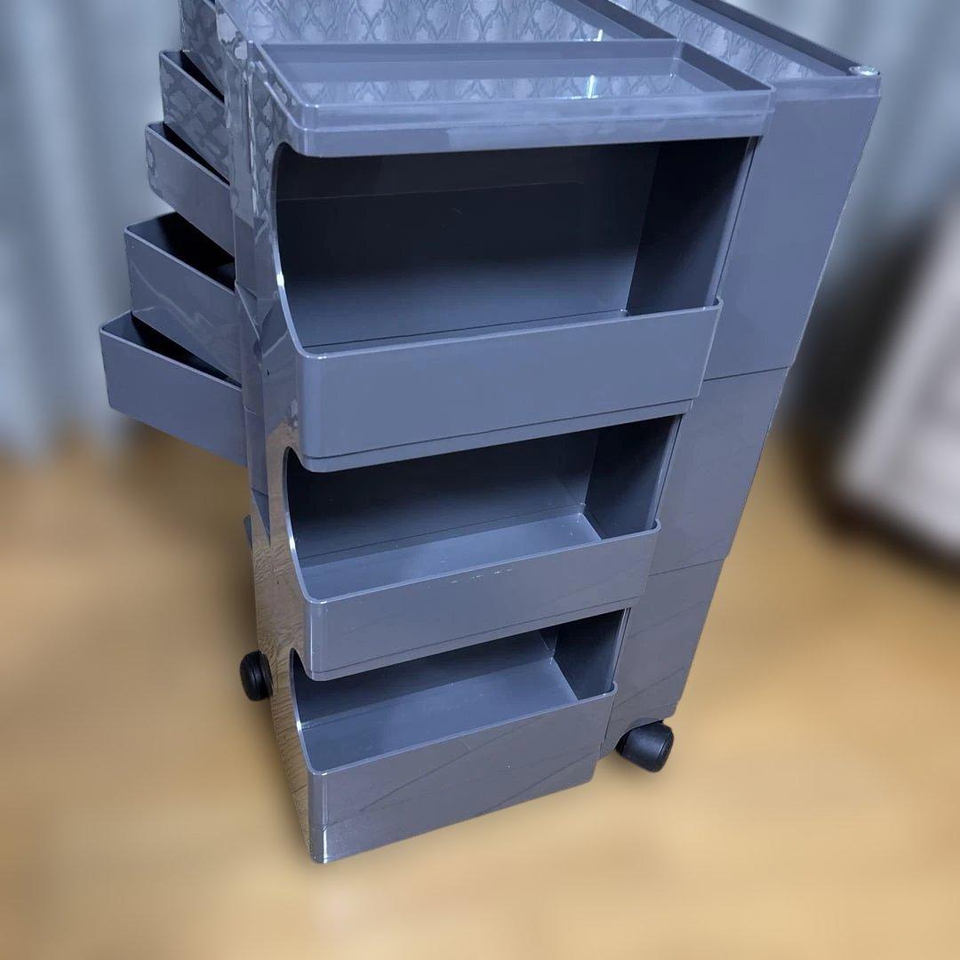 サニカー付き BOBY WAGON 3段5トレイ / トルネードグレー