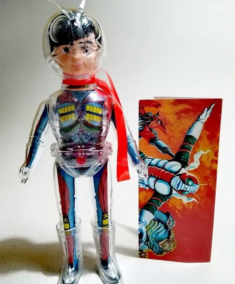 在庫最後 仮面ライダー 改造人間 仮面ライダー スケルトン クリア 25cm