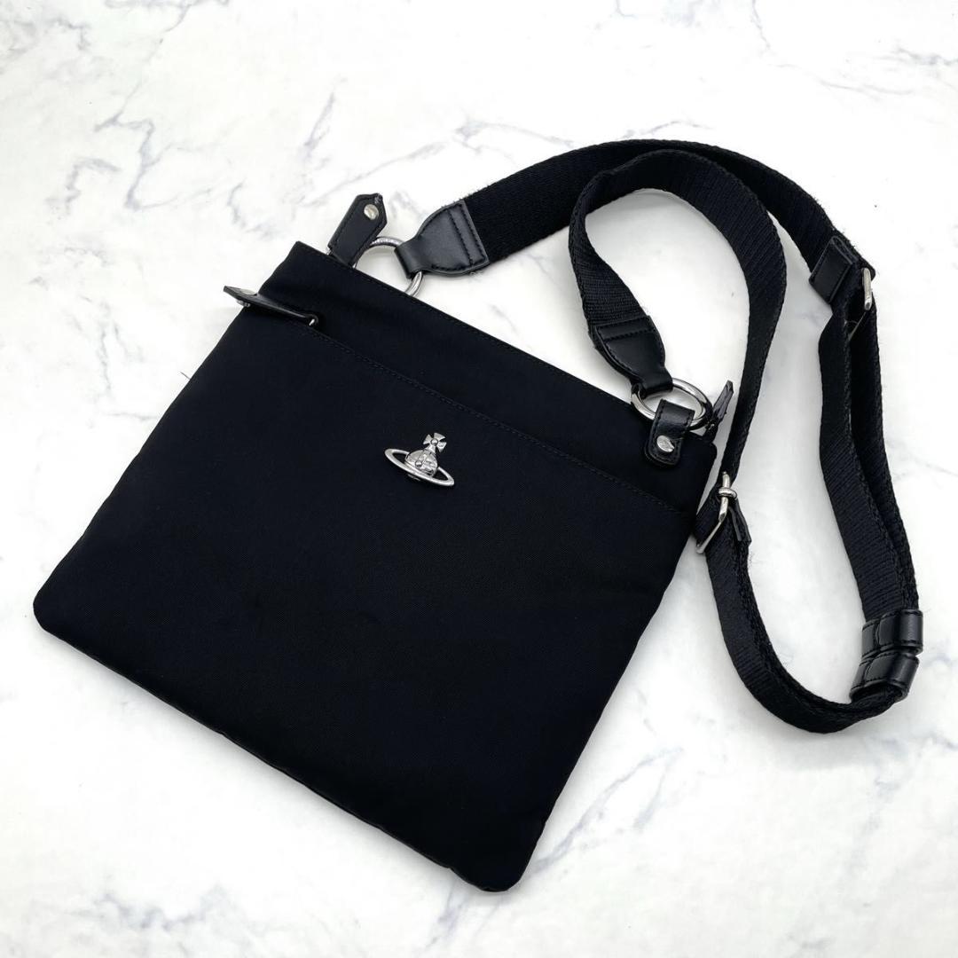 ヴィヴィアンウエストウッド スクエア クロスボディバッグ ショルダー オーブ 黒