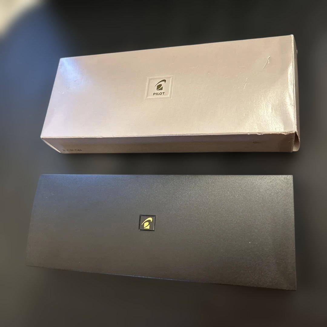 PILOT 万年筆 カスタム74 14K 黒　中細字　箱・説明書・付属品付き