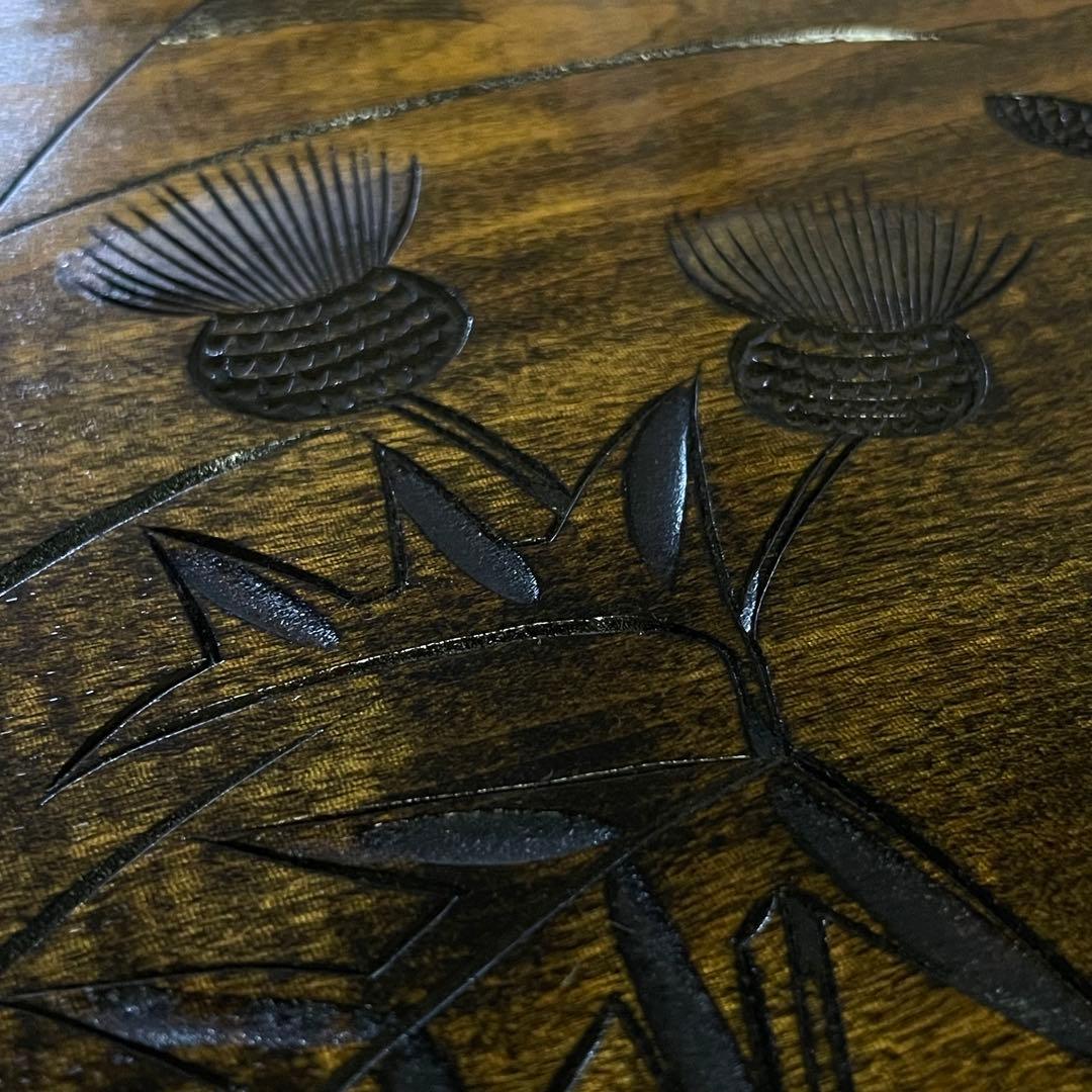 草木彫 川添日記 《大皿 36.5cm》 100年うつわ神様からの贈り物