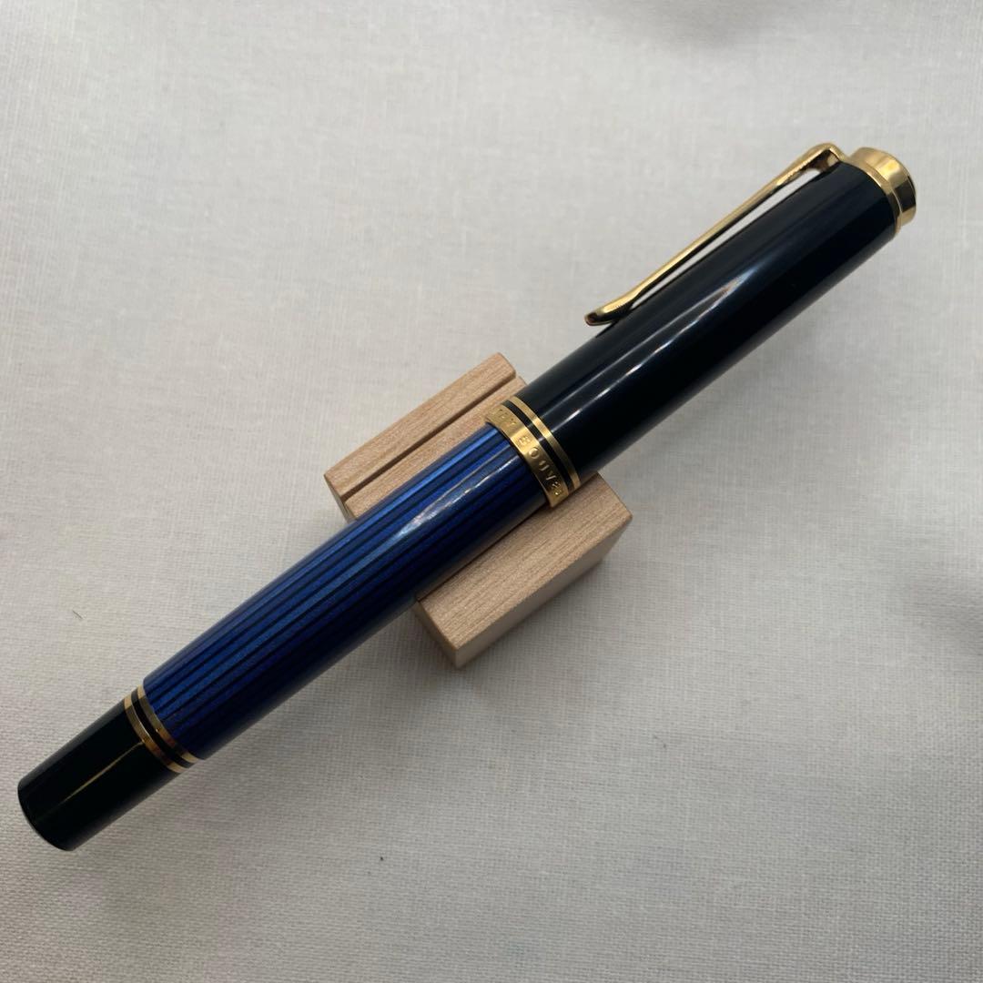 ペリカン　スーベレーンM800 青縞18C万年筆　字幅F