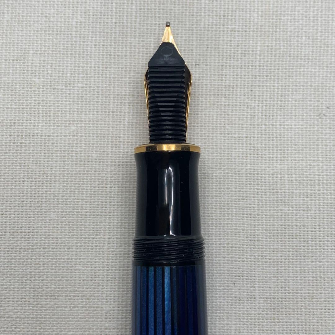 ペリカン　スーベレーンM800 青縞18C万年筆　字幅F