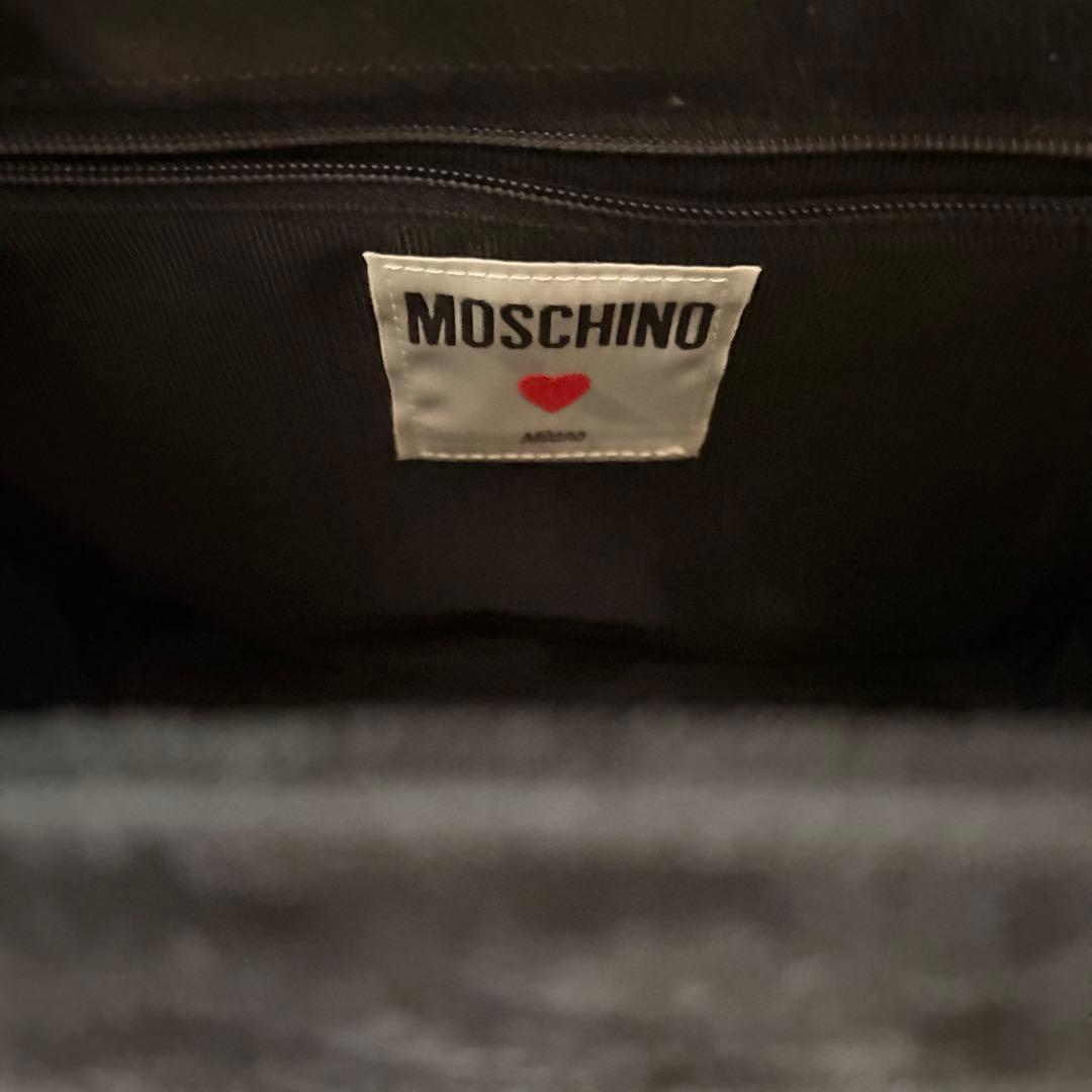 希少　モスキーノ　ヴィンテージ　マットゴールド金具　バッグ　バニティ　ポーチ