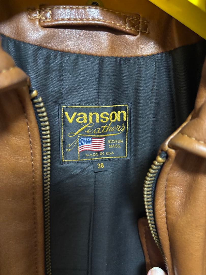 バンソンvansonエンフィールドENFライダースジャケット　38size