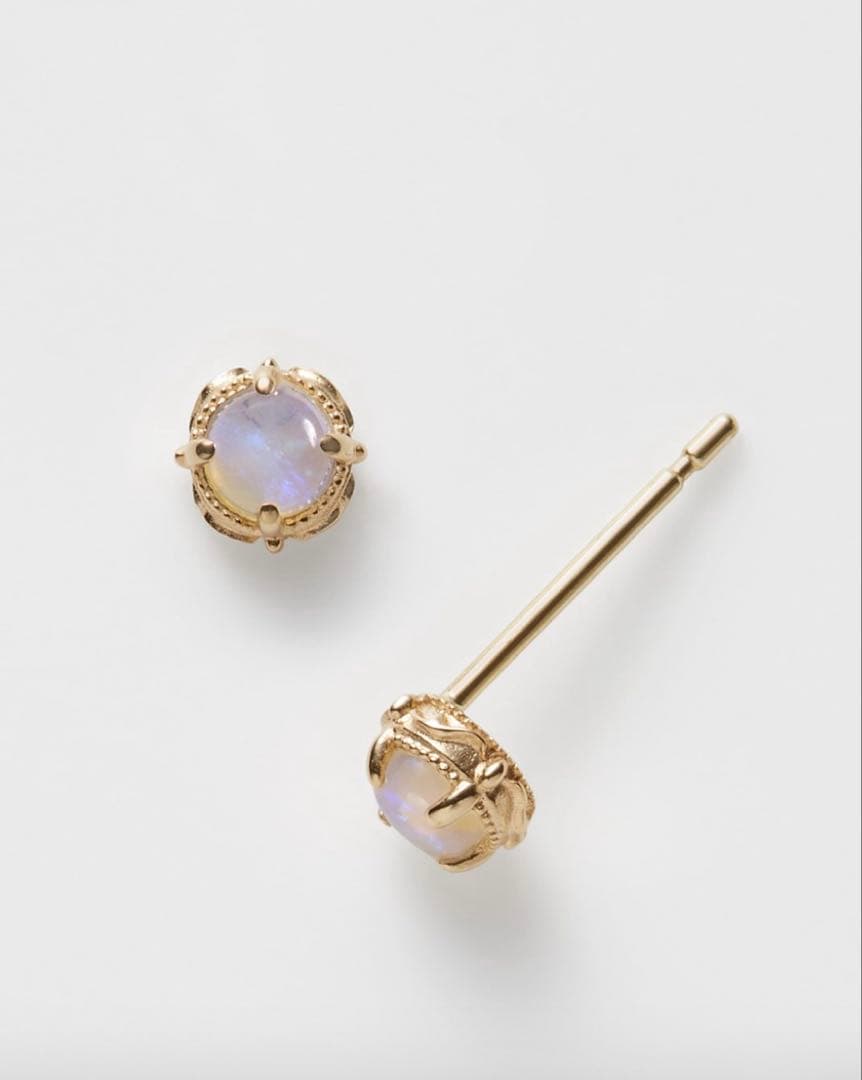 agete オパール ピアス K10