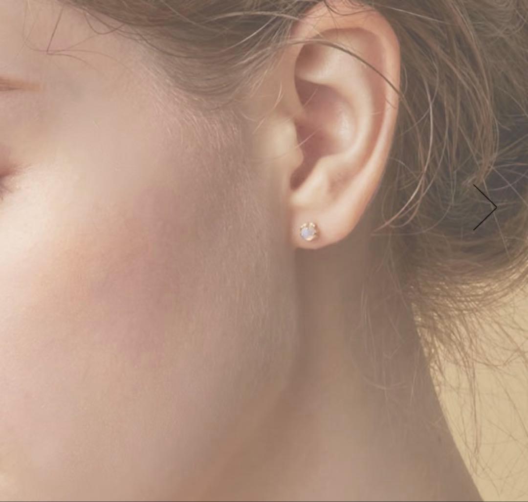 agete オパール ピアス K10