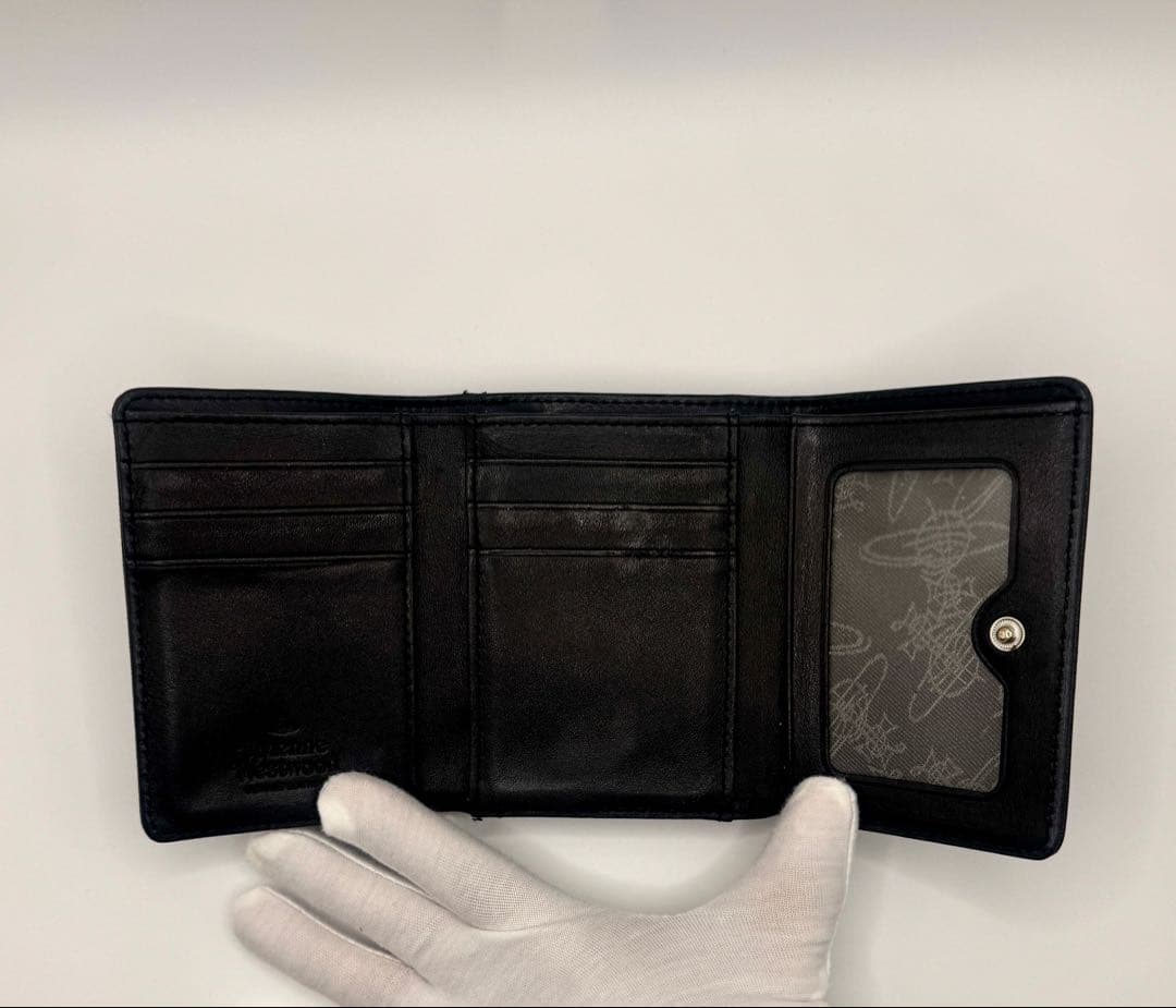 Vivienne Westwood 三つ折り財布 黒 オーブ