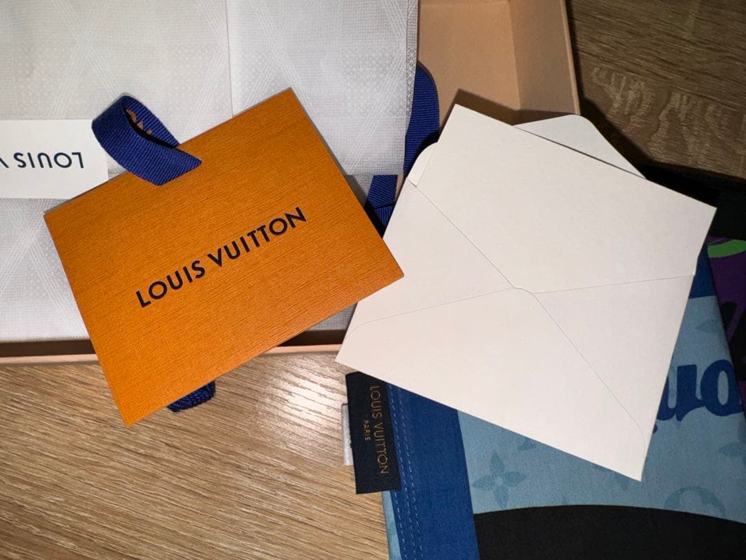 非売品 箱付き LV カレ ハンカチ3枚 巾着1枚セット