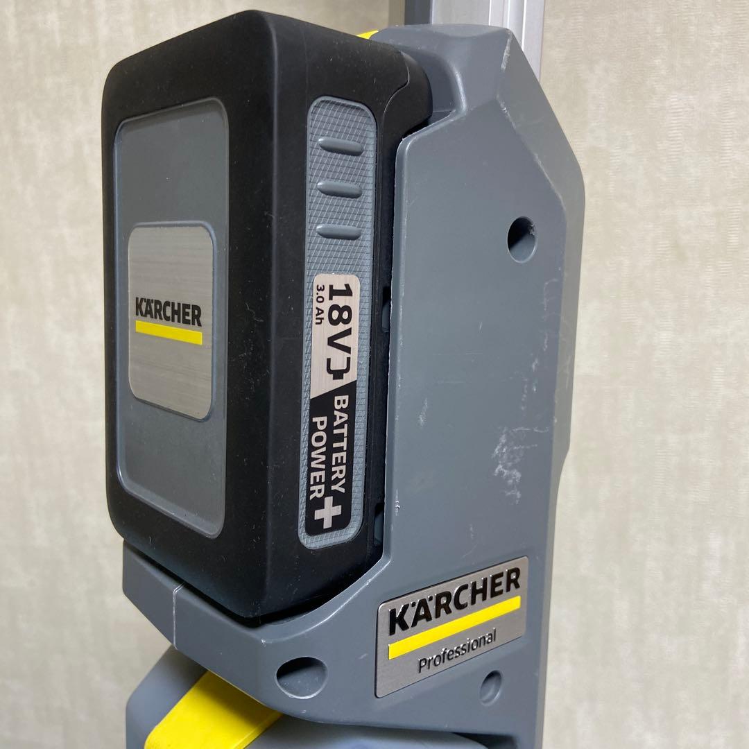 【美品】ケルヒャー 業務用手押し式床洗浄機 急速充電器 バッテリー2コセット