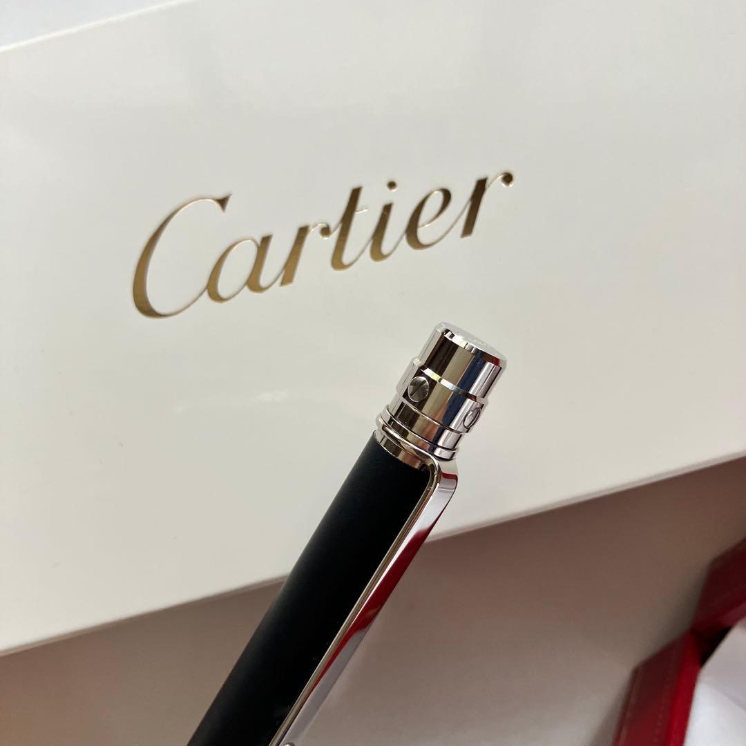 【新品未使用】Cartier カルティエ 黒 ボールペン 専用ケース 保証書付
