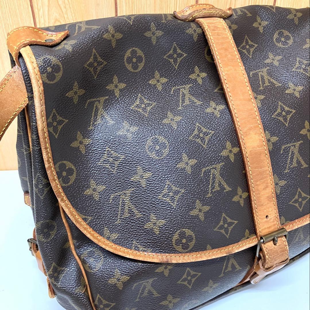 ES114 LOUIS VUITTON ルイヴィトン ソミュール35 モノグラム