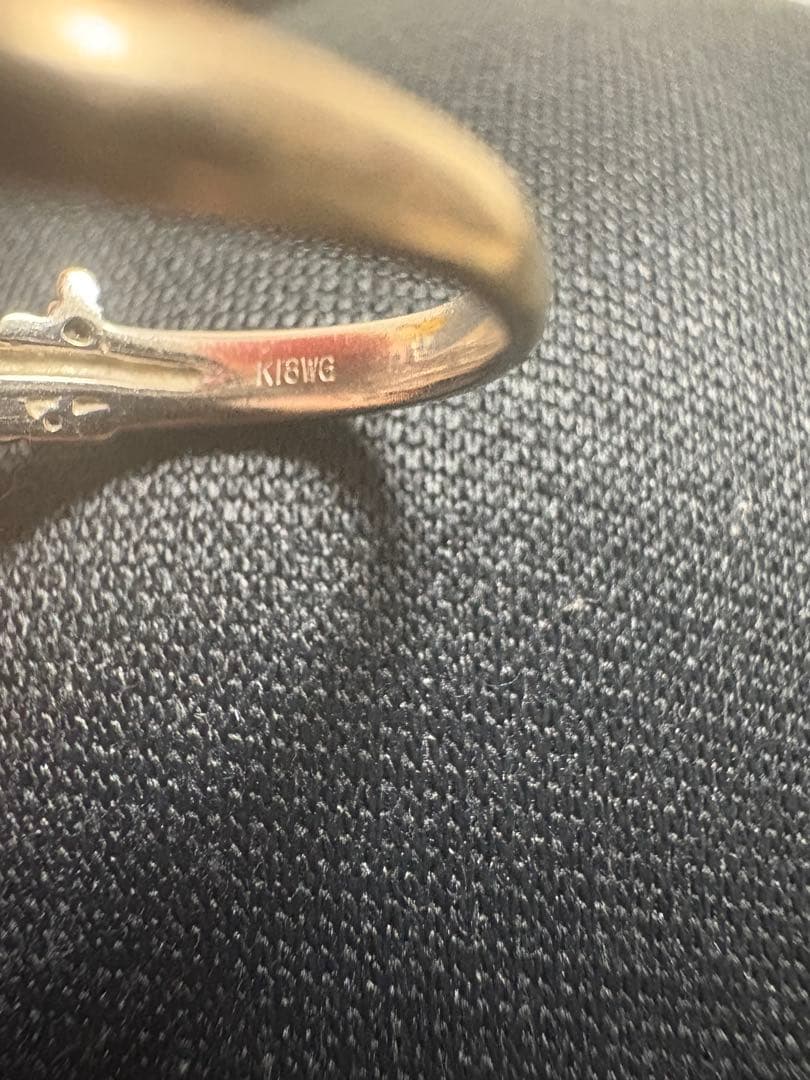 K18WG ダイヤモンドリング 0.13ct 指輪 ホワイトゴールド