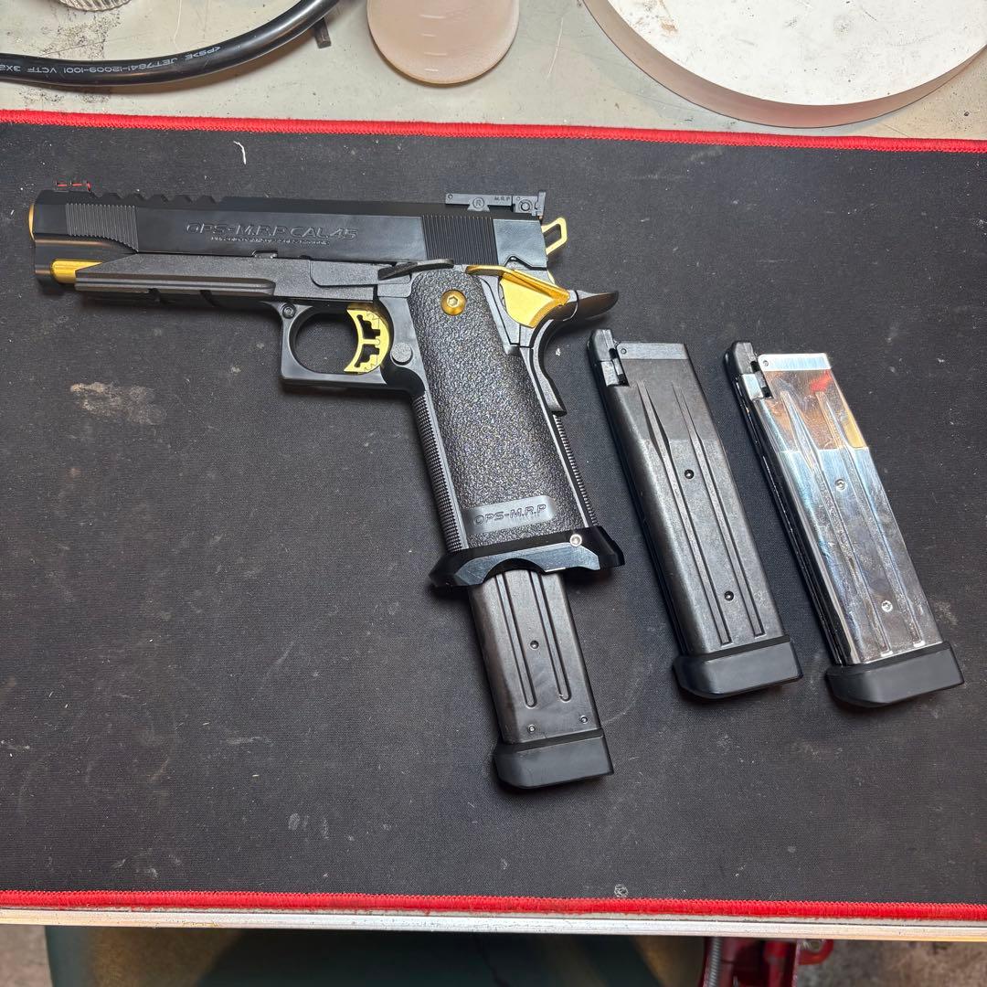 東京マルイ ハイキャパ 5.1 ゴールドマッチ 2本マガジン付き