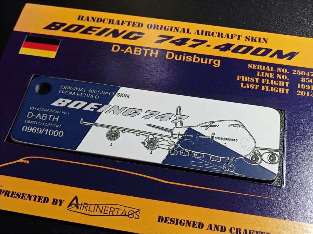 ルフトハンザ・ドイツ航空 Airlinertags B747-400M