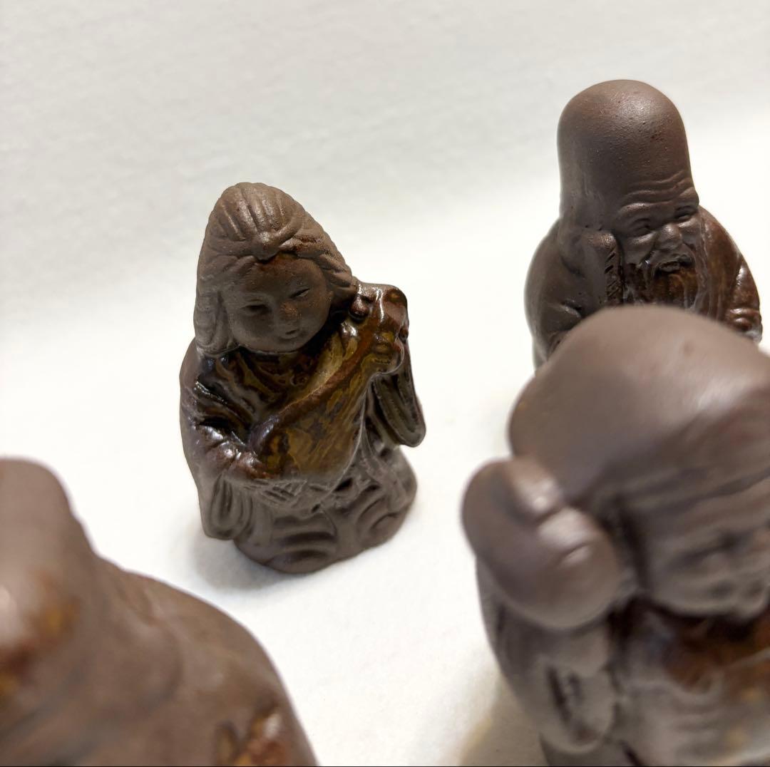 備前焼 七福神 置物 オブジェ インテリア 縁起物 招福