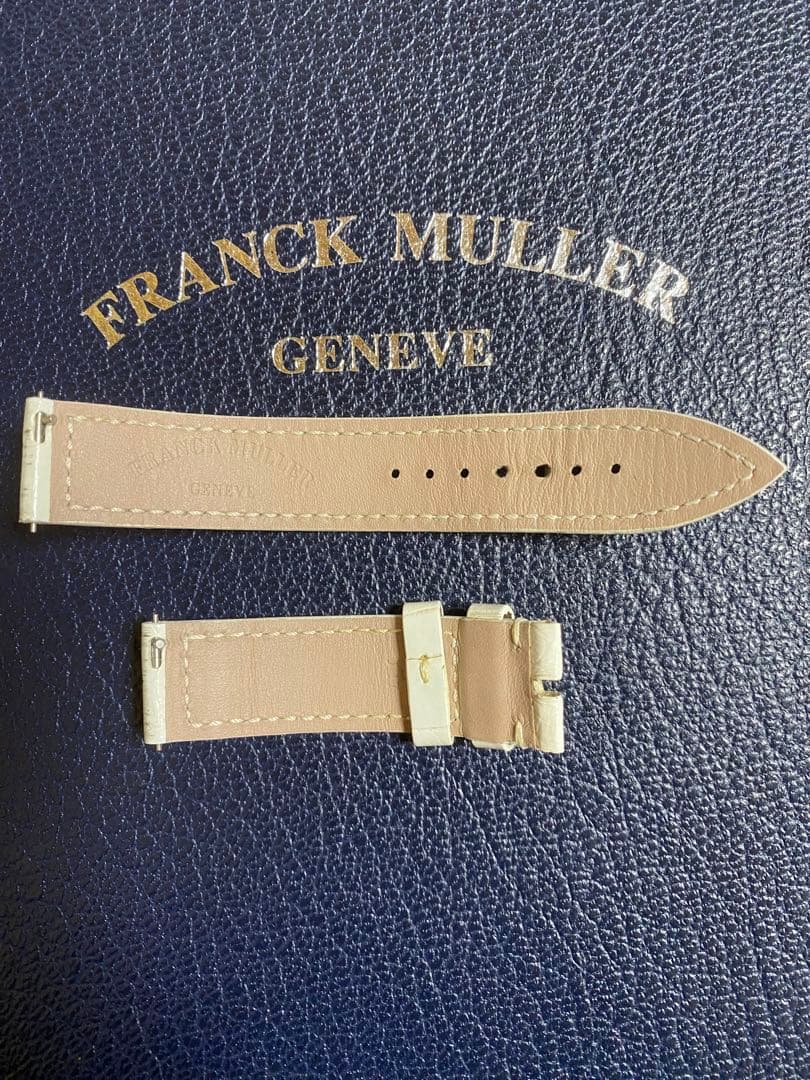 16mm フランクミュラー 純正 ホワイト ストラップ ベルト